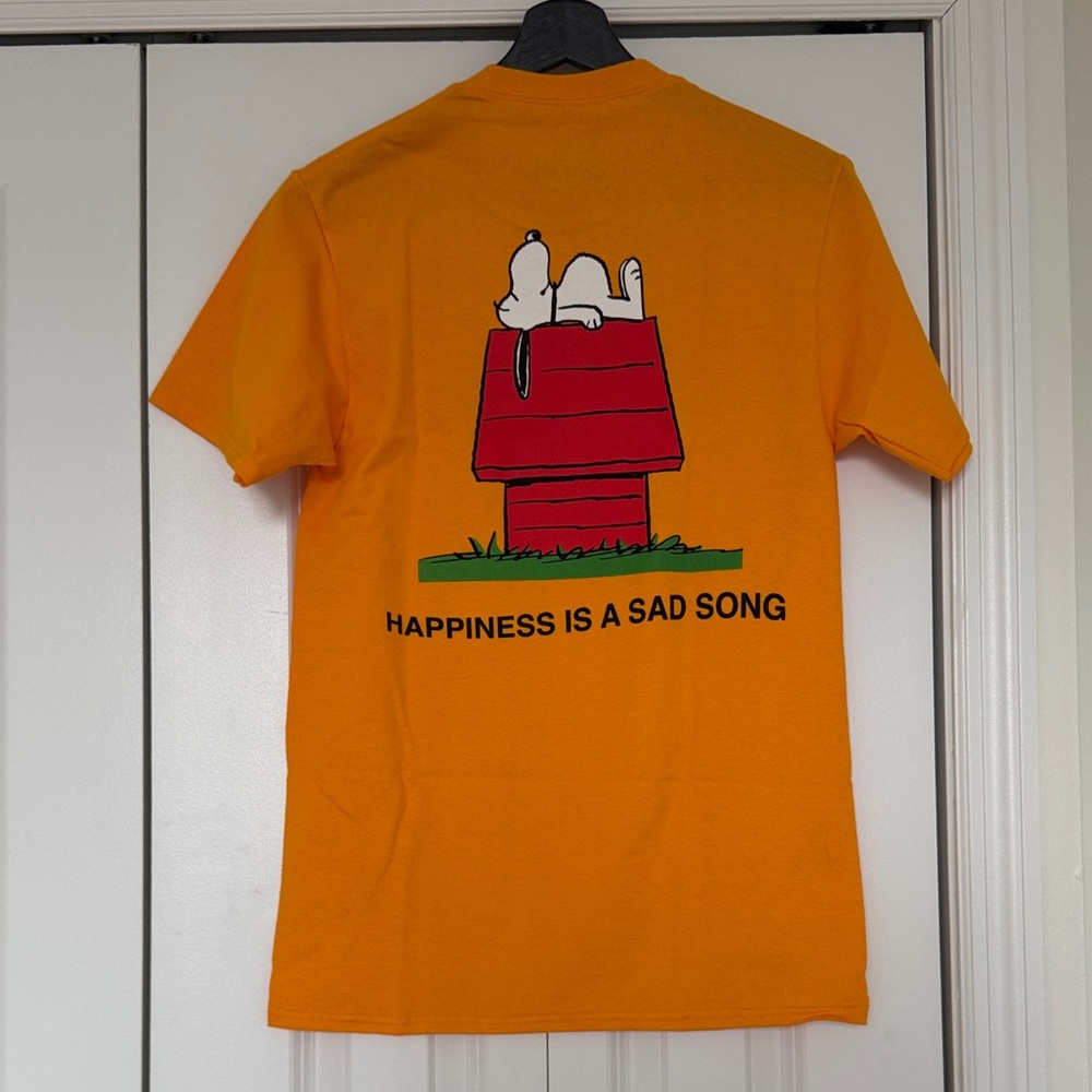 Unisex- Anti Social Social Club Peanuts Orange Tee